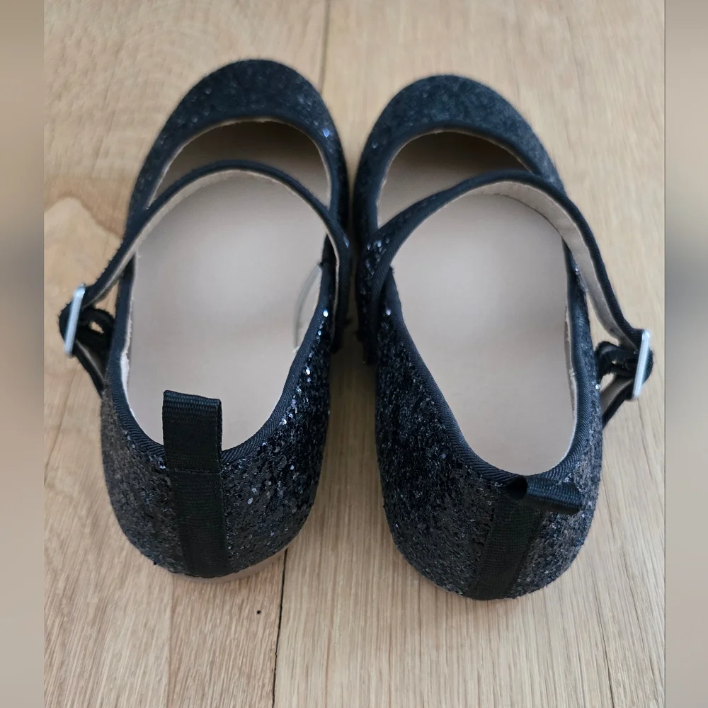 GAP Glittery Black Kids Dress Shoes